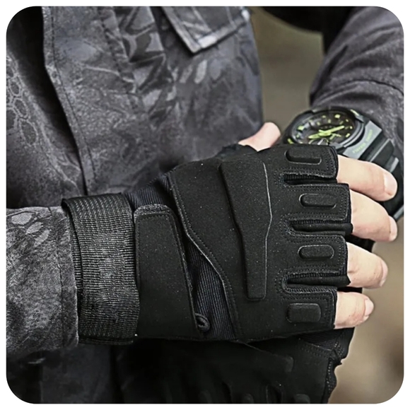 Unisex half finger outdoor activity gloves military hunting workout biking glove - Picture 6 of 8